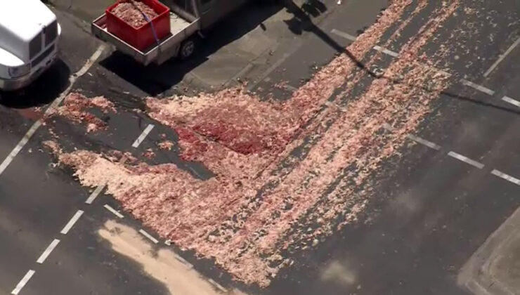 YOLA SAKATAT DÖKÜLDÜ Melbourne trafiği felç oldu