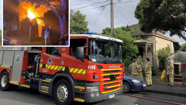 BRUNSWICK YANGINI – Kızı için yanan evi terk etmeyen anne