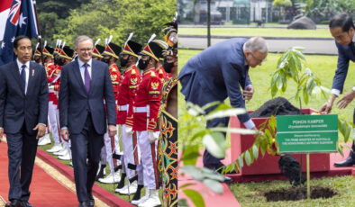 Albanese iki gücü simgelemek için Jakarta’da ağaç dikti