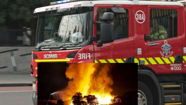 SOMERTON’DA BÜYÜK YANGIN 80 itfaiyeci müdahale etti