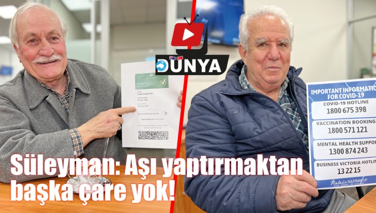 SAĞLIKTA KEŞKE OLMAZ Süleyman: Aşı’dan başka çare yok! VİDEO HABER