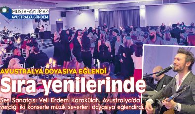 AVUSTRALYA DOYASIYA EĞLENDİ Sıra yenilerinde