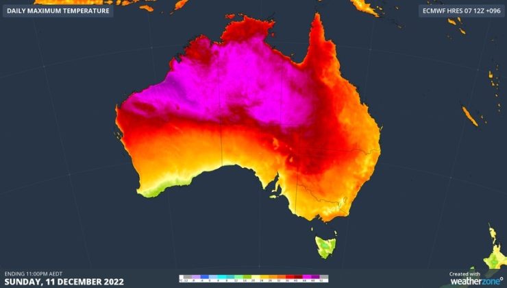 ‘Kavurucu sıcak’: Sıcaklıklar 48C’ye ulaştı