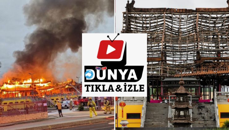 Budist tapınağı yangınla yerle bir oldu ÖLÜLERİN DE KÜLLERİ VARDI