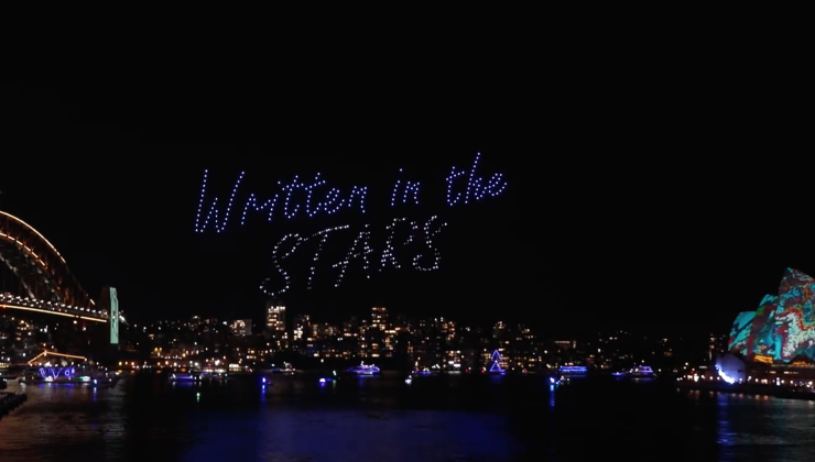 Binden fazla Drone Sydney’i aydınlattı FESTİVAL DEVAM EDİYOR