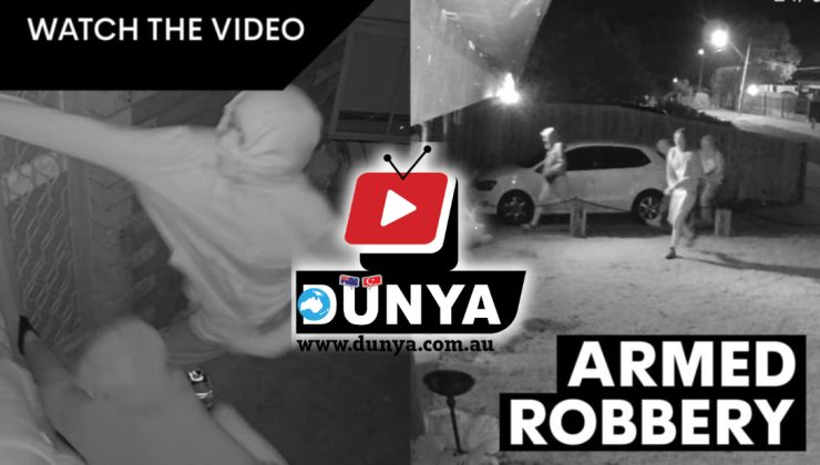 MELBOURNE Korkunç silahlı soygun kamerada