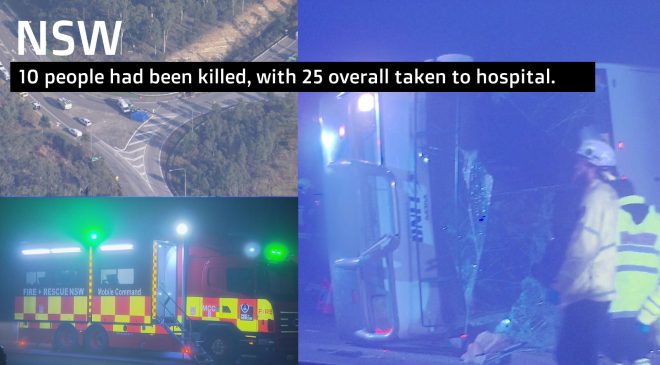 Sydney’de düğün otobüsü kaza yaptı 10 ÖLÜ 25 YARALI