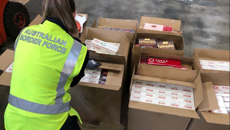 AVUSTRALYA GÜMRÜĞÜNDEN SIZAN KAÇAK SİGARALAR