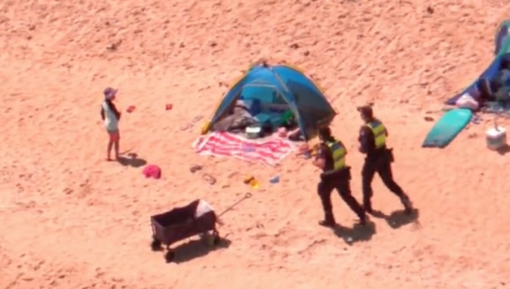 PLAJDA KAYBOLAN ÇOCUK HAVADAN TESPİT EDİLDİ