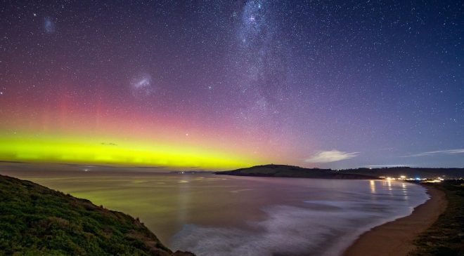 Aurora Australis Güney Eyaletlerde Gözlemlendi