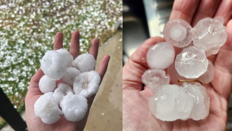 ACİL TEHDİT GEÇTİ Dolu Yağışı