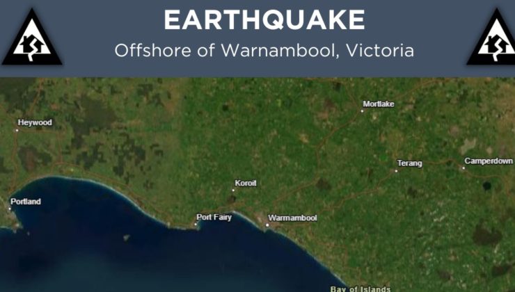 Victoria’da Deprem: Warrnambool Açıklarında
