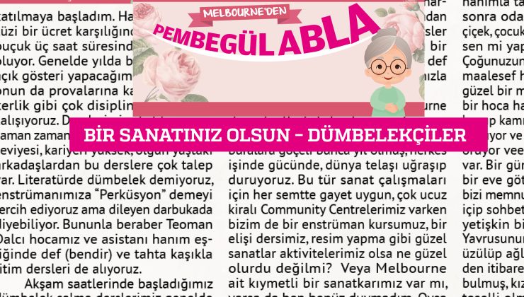 BİR SANATINIZ OLSUN – DÜMBELEKÇİLER