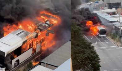 SOUTHBANK’TE OTOBÜS YANGINI