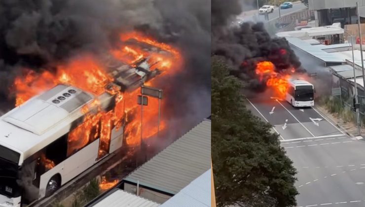 SOUTHBANK’TE OTOBÜS YANGINI