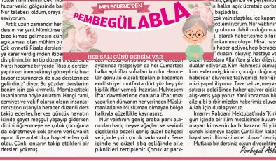 HER SALI GÜNÜ DERSİM VAR