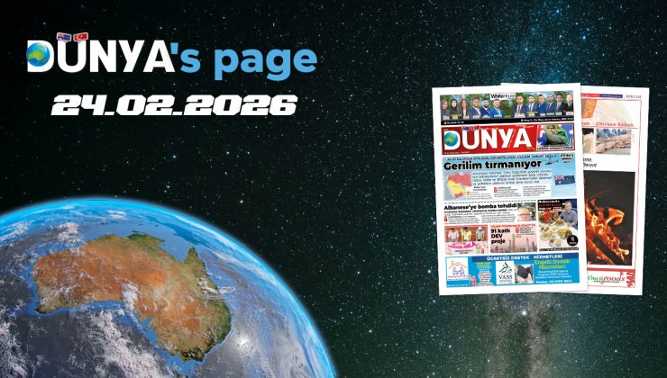 Dünya Gazetesi 24 Şubat 2026 sayısı