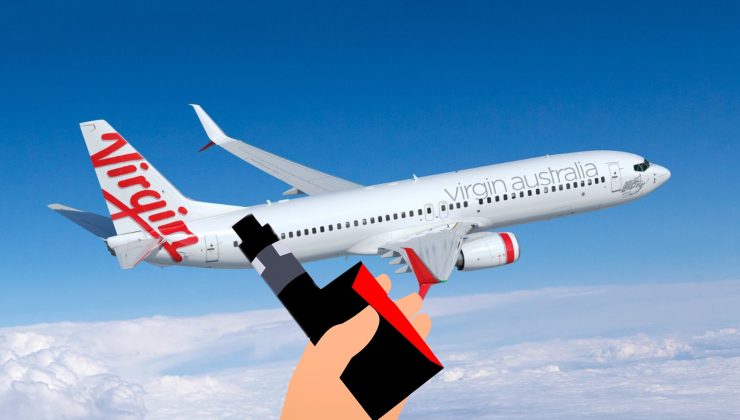 Melbourne Uçağında Vape Yangını