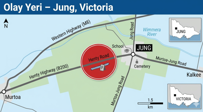 Victoria’da yol kenarında erkek cesedi bulundu