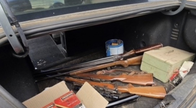 Beş ruhsatsız ateşli silah ele geçirildi